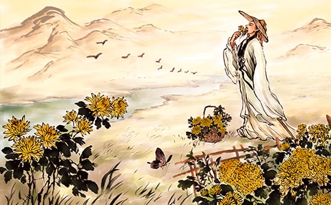 回到桃花源的陶淵明