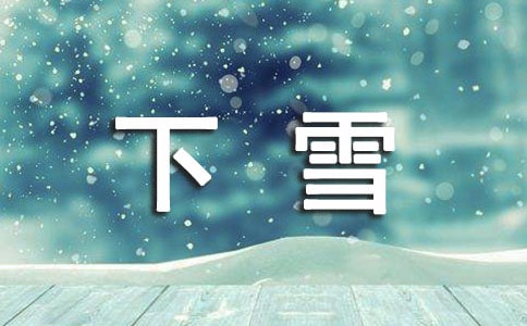 下雪作文100字
